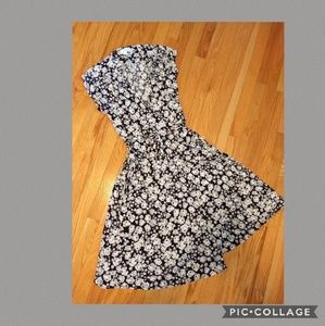 Retro Eileen West Floral Wrap Dress - Size 12